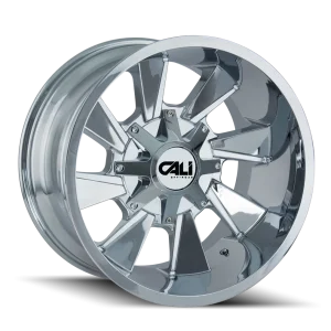 Cali Off-Road – DISTORTED – Chrome – 20″x10″ -19mm – Summer Wheels – 9106-2137C